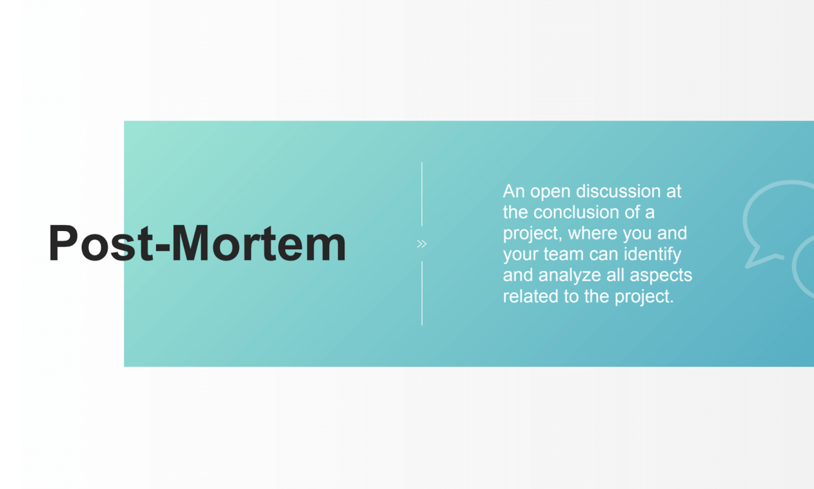 post-mortem of a project