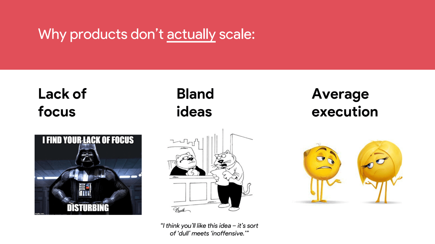 Why products don't scale