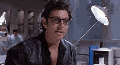 Jeff Goldblum in Jurassic Park Gif