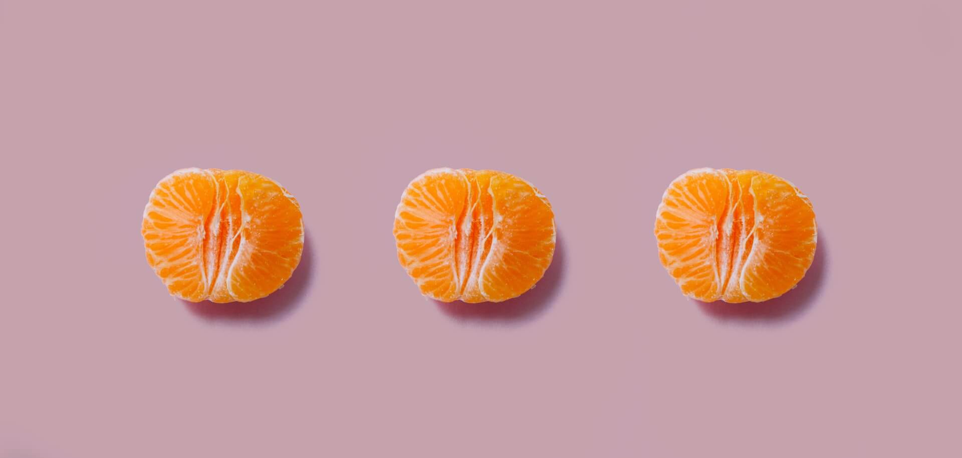segments of an orange