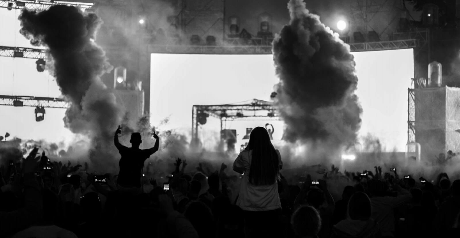 Audience at a festival