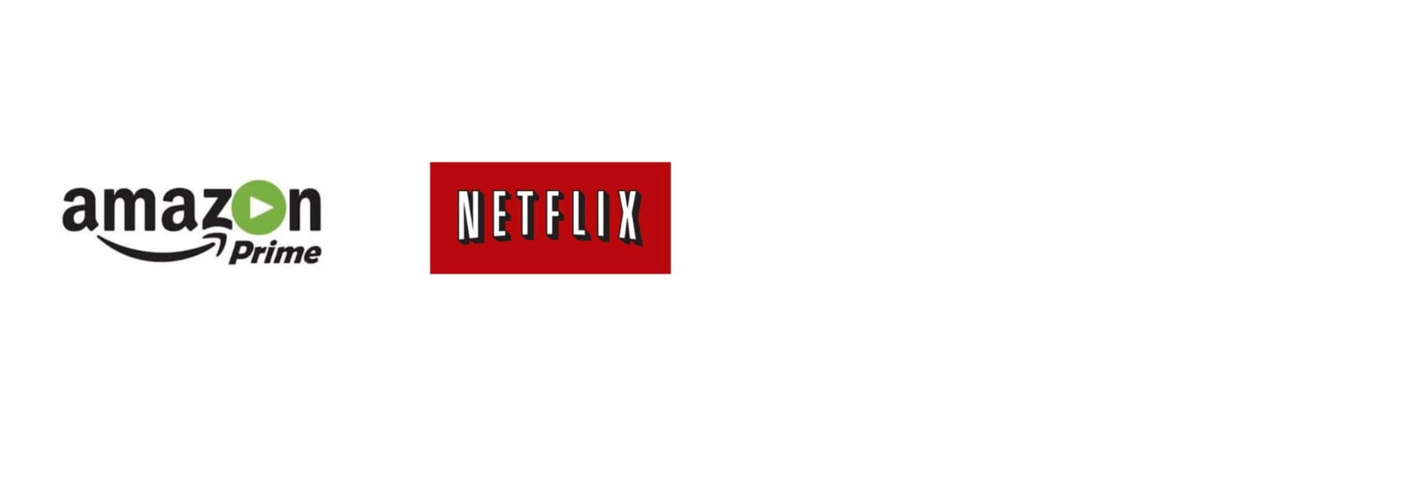 Amazon Prime and Netflix Logos