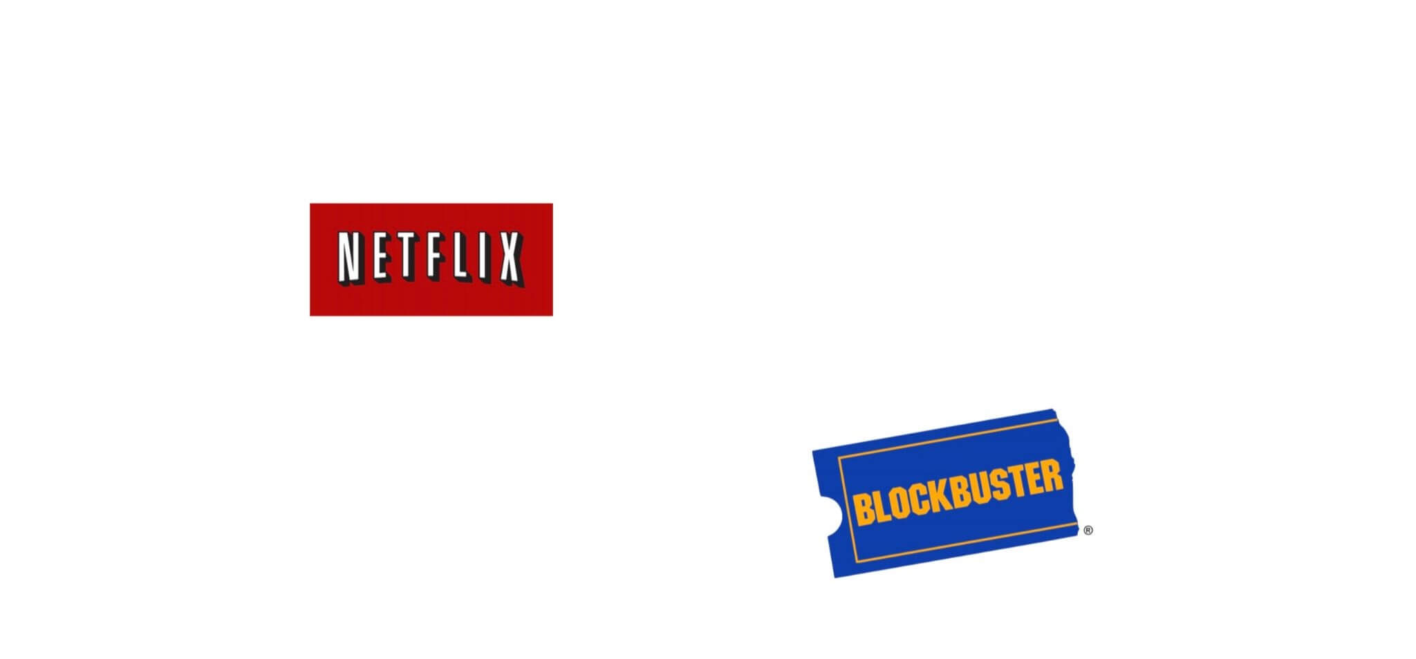 Netflix and Blockbuster logos