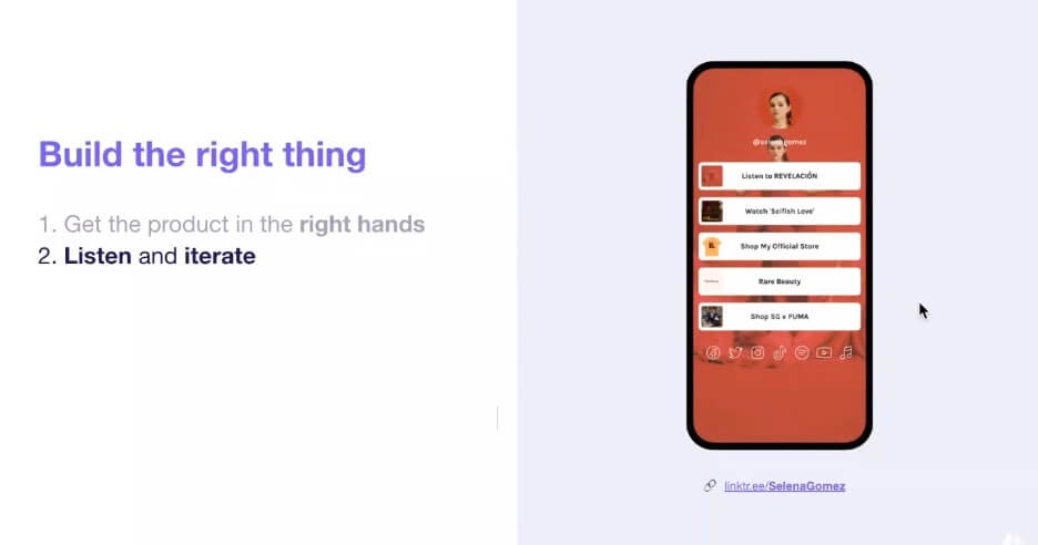 mobile - listen and iterate