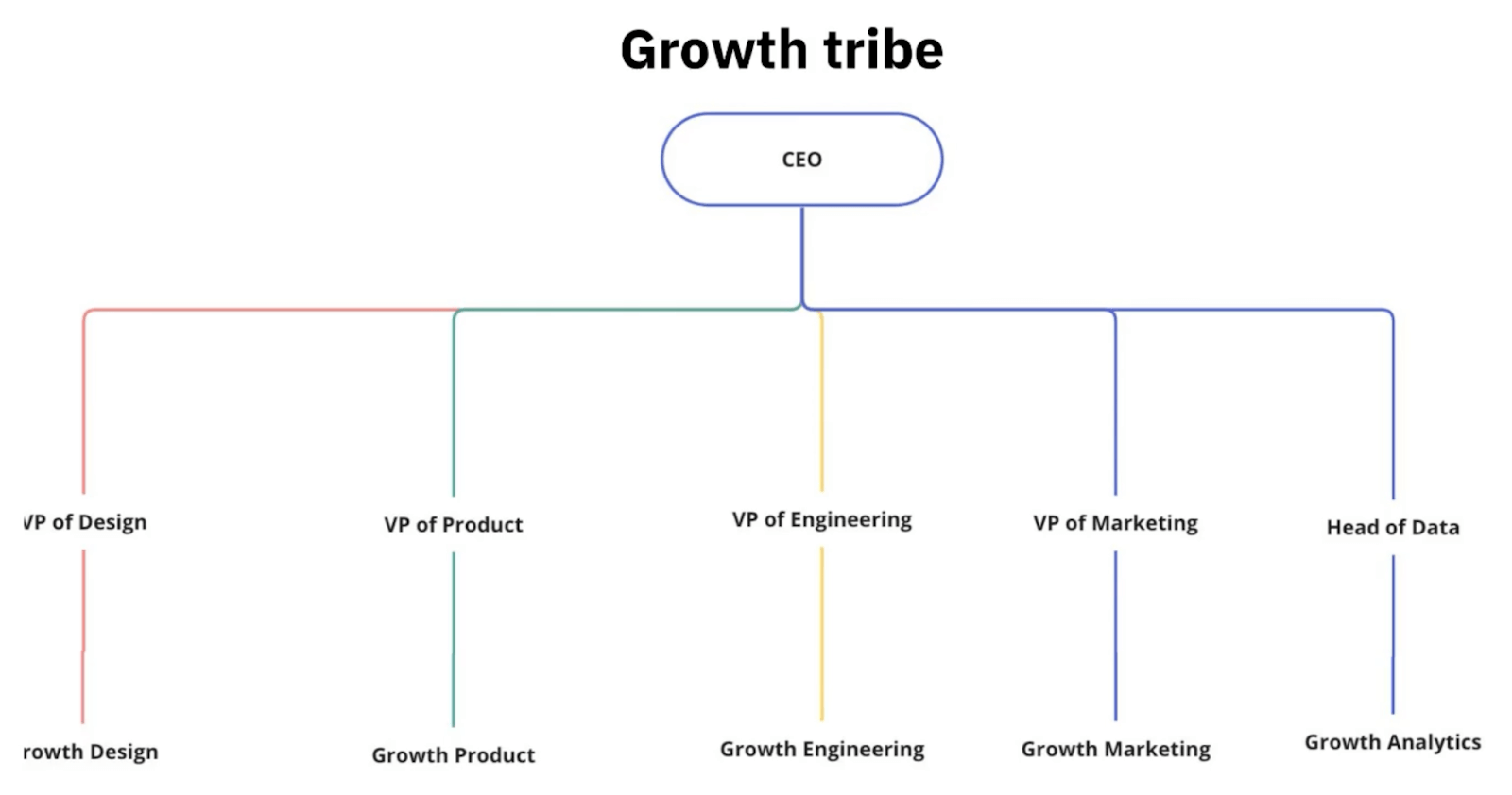 Growth tribe model job role chart