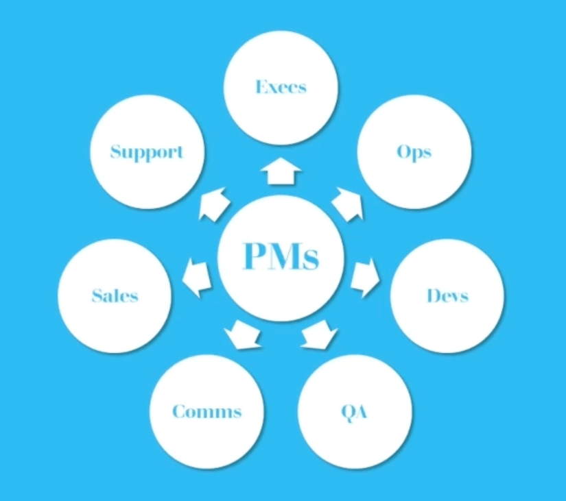 Diagram of PMs as a hub group