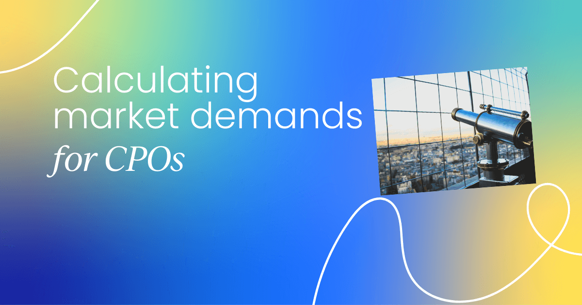 Calculating market demand  for Chief Product Officers (CPOs)