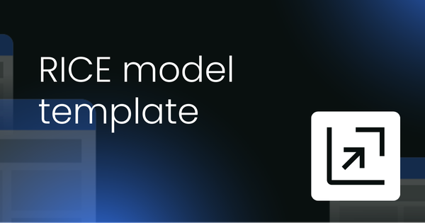RICE model scoring template