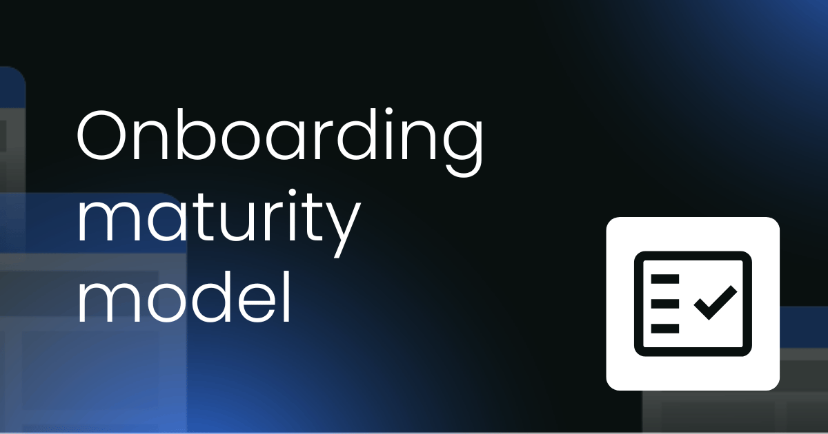Customer onboarding  maturity model template